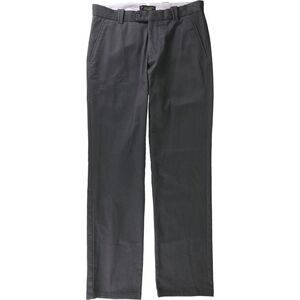 The Men's Store Mens Twill Casual Chino Pants, Grey, NWT